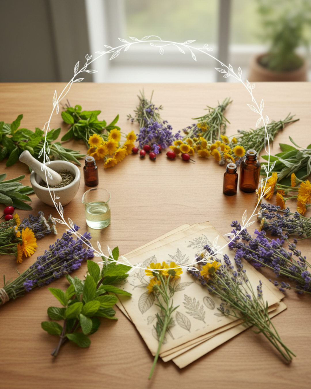 🌿Hojas y Hierbas: Propiedades, Beneficios y Usos en Infusiones Saludables